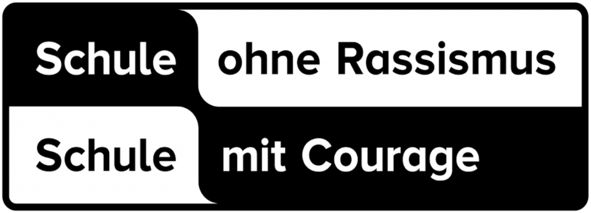 Auf dem Bild ist in schwarz weiß ein Logo